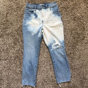 Madewell The Perfect Vintage Crop Tie Dye Jean